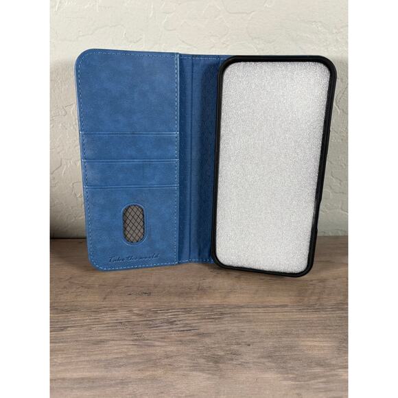 TUCCH Phone and Card, ID Holder Blue- New without Box Iphone 16 Plus - Picture 4 of 4